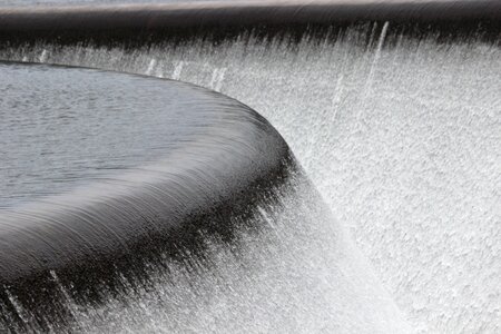 Reservoir cement dam pouring