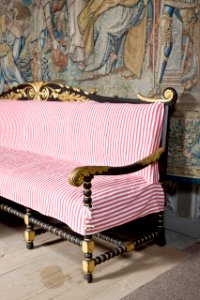Soffa. Dokumentation, möbelöverdrag - Skoklosters slott - 86627