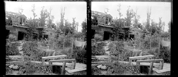 Soissons. La verrerie. Tranchées allemandes - Fonds Berthelé - 49Fi1288