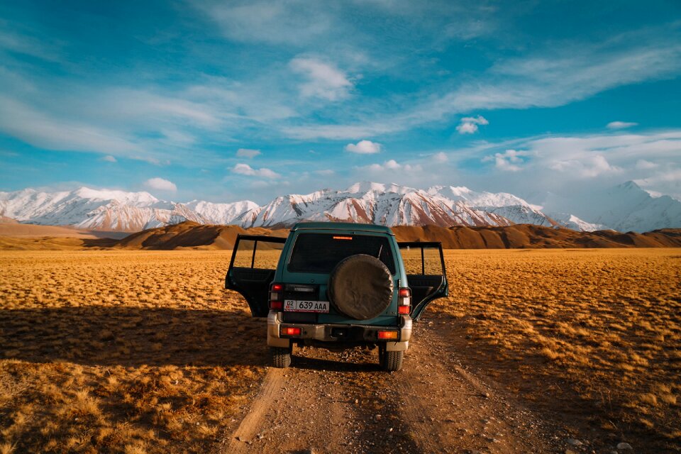 Truck landscape mountain