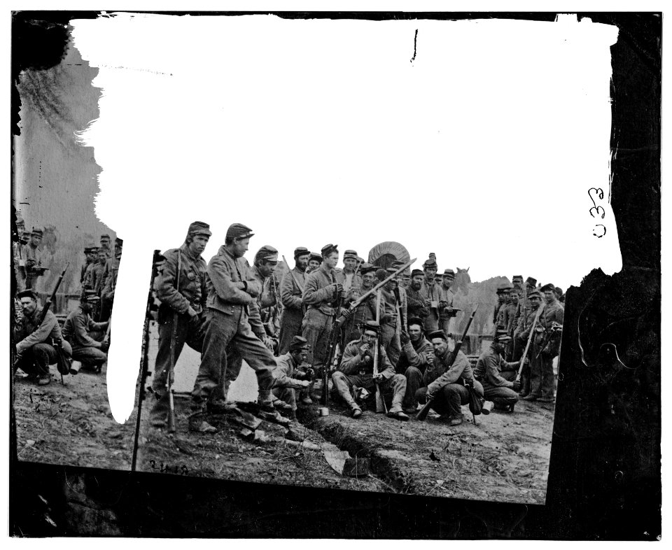 Soldier group. (Corn harvest) LOC cwpb.01683