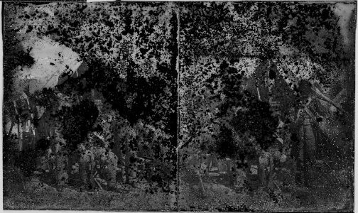 Soldiers at tent - NARA - 529734
