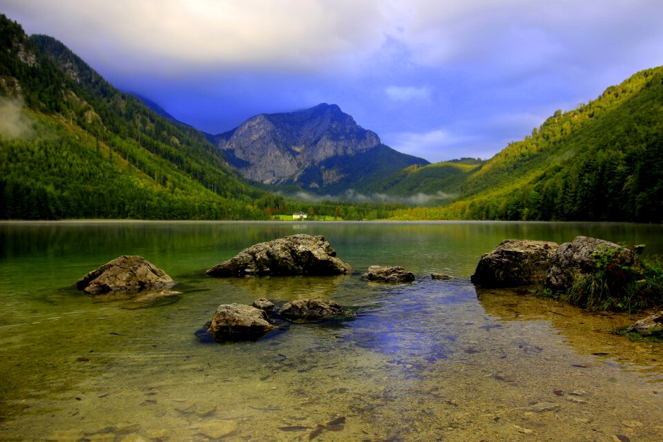 Water spieglung landscape rock