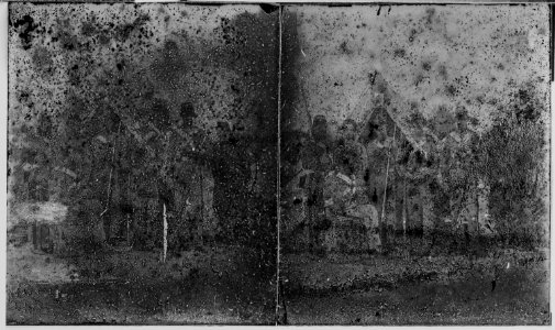 Soldiers at tent - NARA - 529735