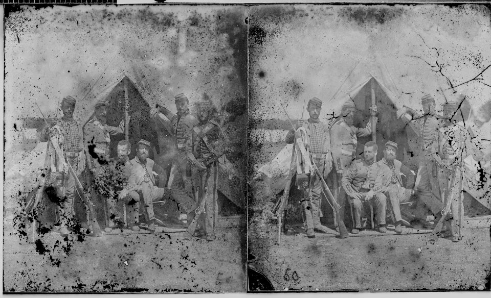 Soldiers at tent - NARA - 529736