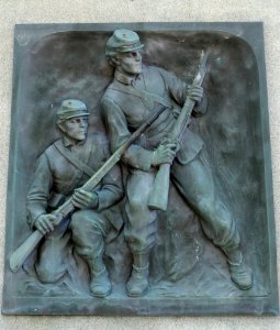 Soldiers Monument detail - Spencer, Massachusetts - DSC02288 photo