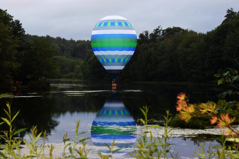Water reflection flying