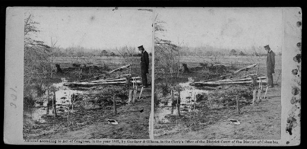 Soldiers' graves at Bull Run