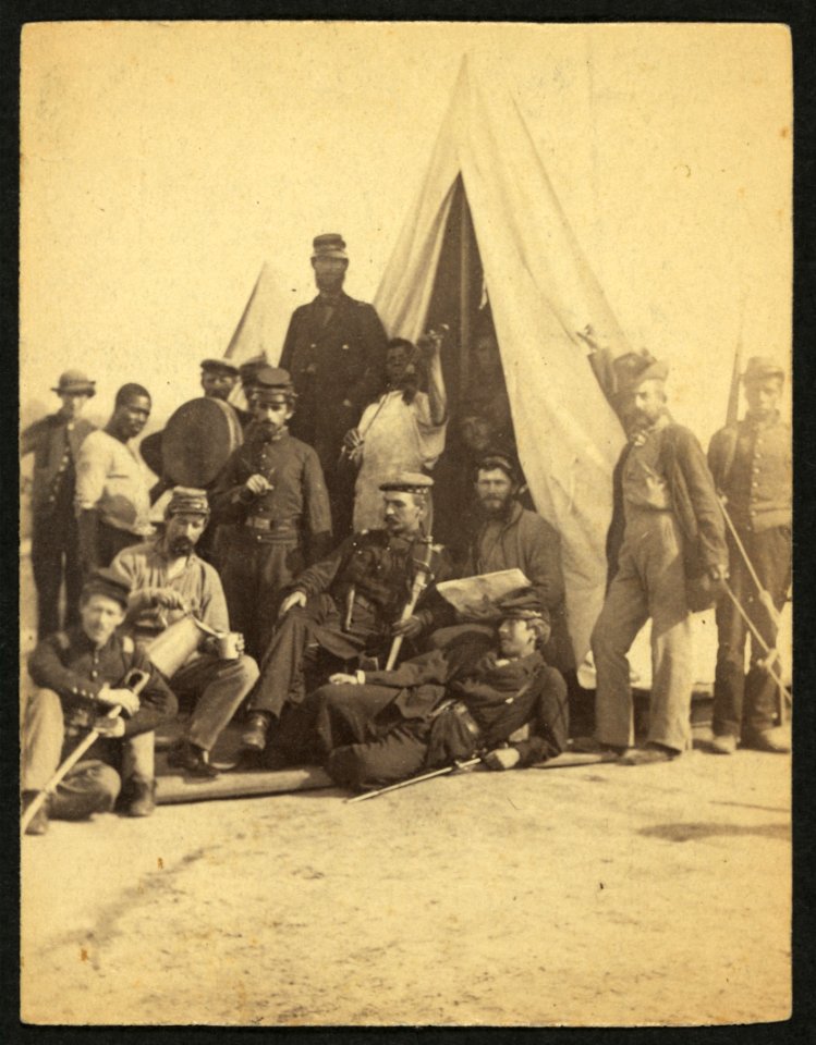 Soldiers of the 79th New York at camp LCCN2010647705