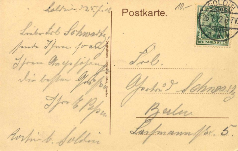 Soldin, Ostbrandenburg - Pyritzer Tor (back) (Zeno Ansichtskarten)