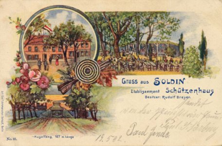 Soldin, Ostbrandenburg - Etabilissement Schützenhaus (Zeno Ansichtskarten)