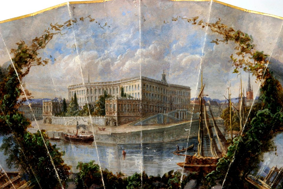 Solfjäder Stockholms slott detalj - Livrustkammaren - 65295