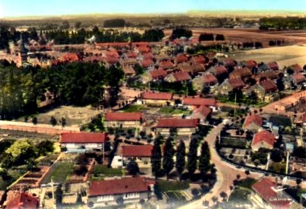 Somain - Cité De Sessevalle, photochrome d'une vue aérienne (A)