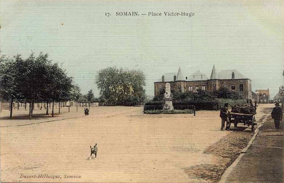 Somain - Place Victor Hugo en 1908