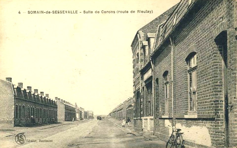 Somain - Corons de la Fosse De Sessevalle, route de Rieulay