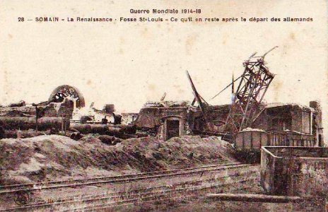 Somain - Fosse Saint Louis en 1918