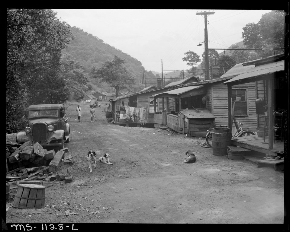 Some of houses in company housing projcet. Pando Coal Company, Pando ^7 Mine, Mohegan, McDowell County, West Virginia. - NARA - 540680