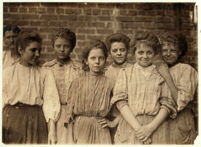 Some adolescents in a Georgia Cotton Mill. LOC cph.3b33435