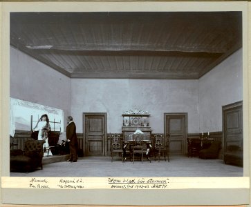Som blad för stormen, Dramatiska teatern 1903. Föreställningsbild - SMV - H14 048