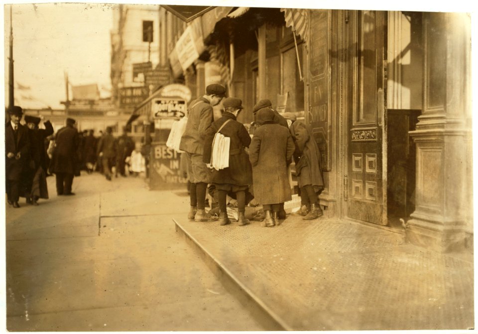 Some of Newark's small newsboys. Afternoon. LOC nclc.03362