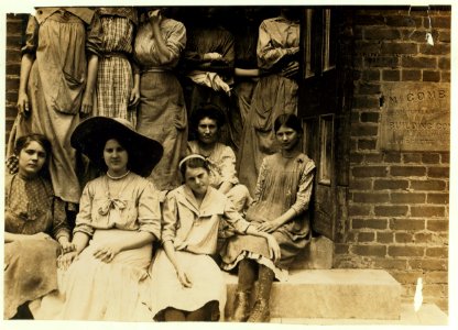 Some of the adolescents working in Delta Cotton Mills, Mc Comb Miss. LOC nclc.02079 photo