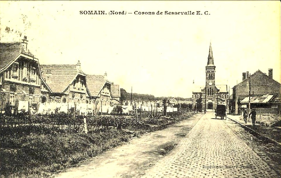 Somain - Corons De Sessevalle et Église