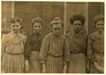 Some adolescents in Bibb Mill No. 1, Macon, Ga. Jan. 19, 1909. L.W.H. LOC cph.3a29769