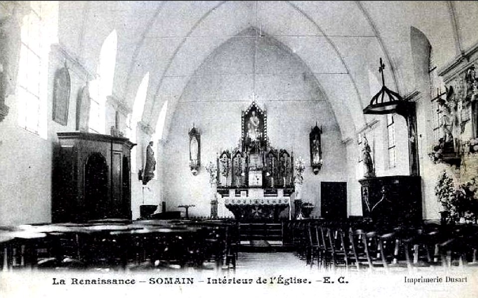 Somain - Intérieur de l'ancienne Église de La Renaissance