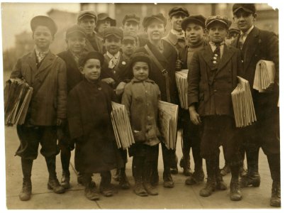 Some of Newark's 'hustlers.'See 3226 for small boys in front. 4 P.M. LOC nclc.03817