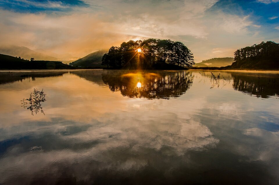 Natural scenery the morning