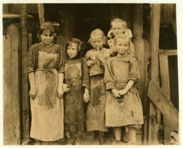 Some of the children who go to school half a day, and shuck four hours before school and several hours after school and eight or nine hours on Saturday. Maggioni Canning Co. LOC nclc.00993