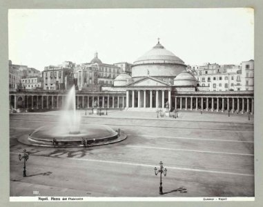 Sommer, Giorgio (1834-1914) - n. 1111 - Napoli - Piazza del Plebiscito photo