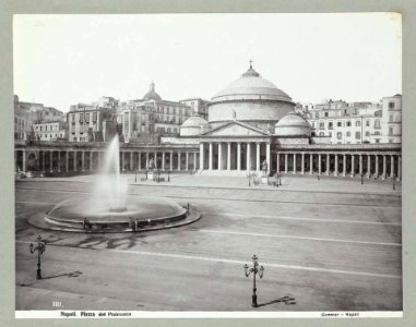 Sommer, Giorgio (1834-1914) - n. 1111 - Napoli - Piazza del Plebiscito