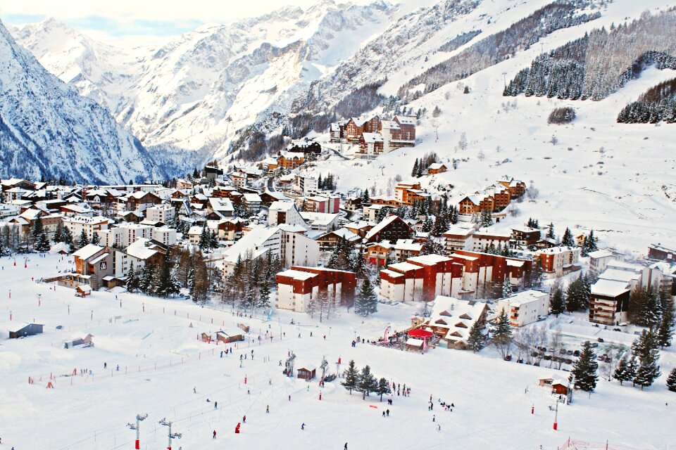 Landscape winter snow