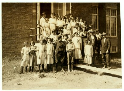 Some of the workers in the Pickett Cotton Mill, High Point, N.C., but I could not get the smallest ones into the picture. LOC nclc.02691