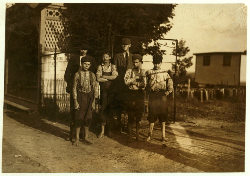 Some of the young workers in Schoolfield Cotton Mills, Danville, Va. The very young would not be photographed. LOC nclc.02162
