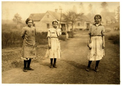 Some of the young workers (not the youngest) in the Kosciusko Cotton Mills. Superintendent objected to my taking photographs. LOC cph.3b24295