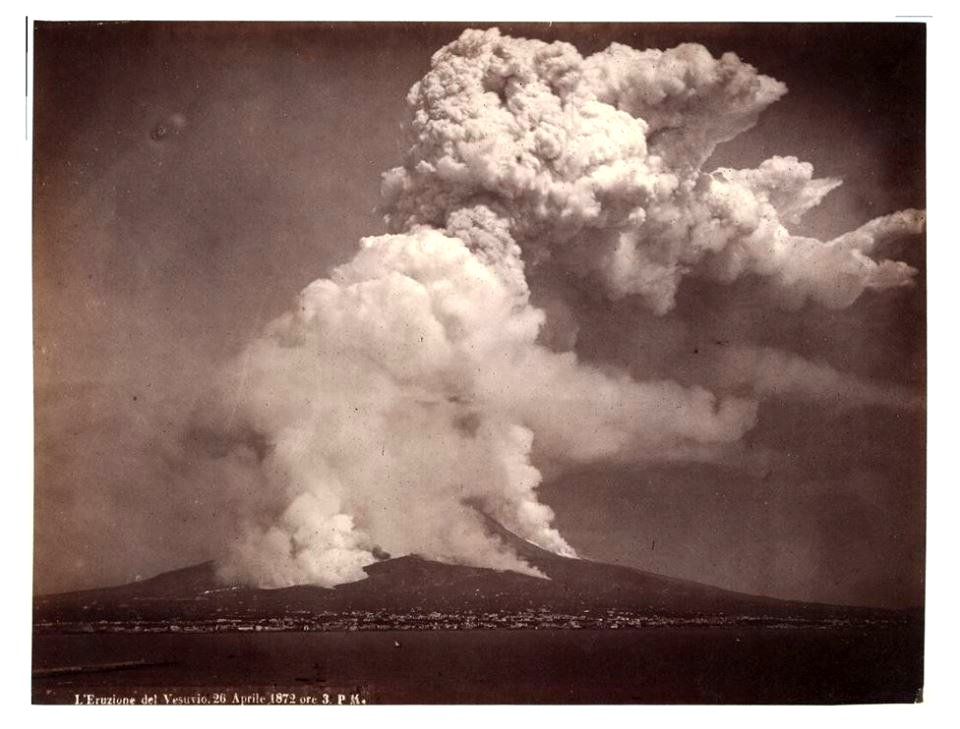 Sommer - Eruzione Vesuvio 26.4.1872 ore 3 PM