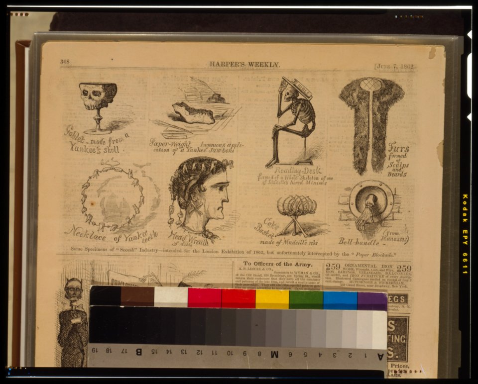 Some specimens of Secesh industry - intended for the London Exhibition of 1862, but unfortunately intercepted by the Paper Blockade LCCN2001695549