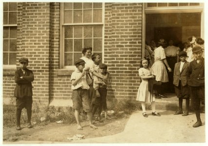 Some samples (not all) of the children in the 'Kindergarten Factory' run by the High Point and Piedmont Hosiery Mills, High Point, N.C. Every child in these photos worked; I saw them at work LOC nclc.02639