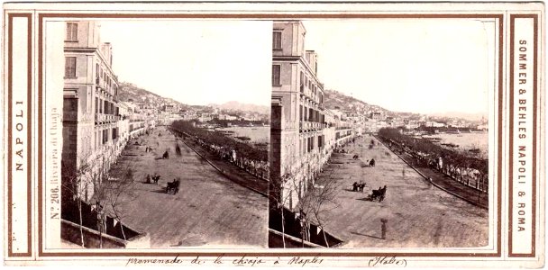 Sommer, Giorgio (1834-1914) & Behles, Edmond (1841-1924) - n. 0206 - Napoli - Riviera di Chiaja