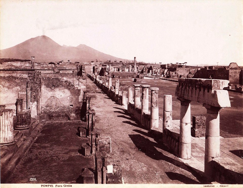 Sommer, Giorgio (1834-1914) - n. 1201 - Pompei, Foro Civile