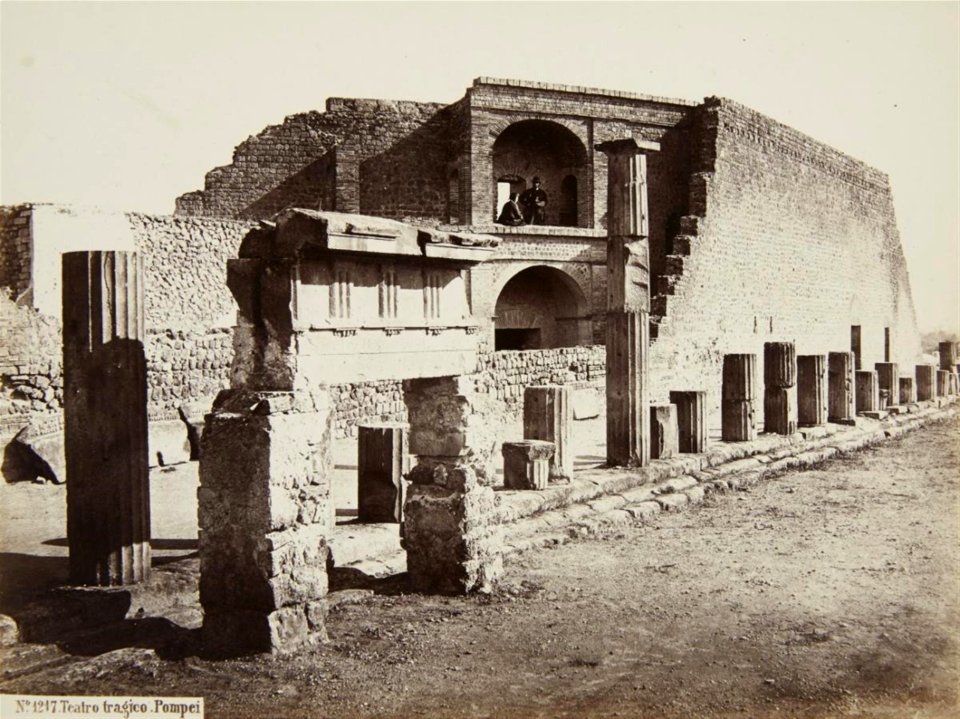 Sommer, Giorgio (1834-1914) - n. 1217 - Teatro tragico - Pompei