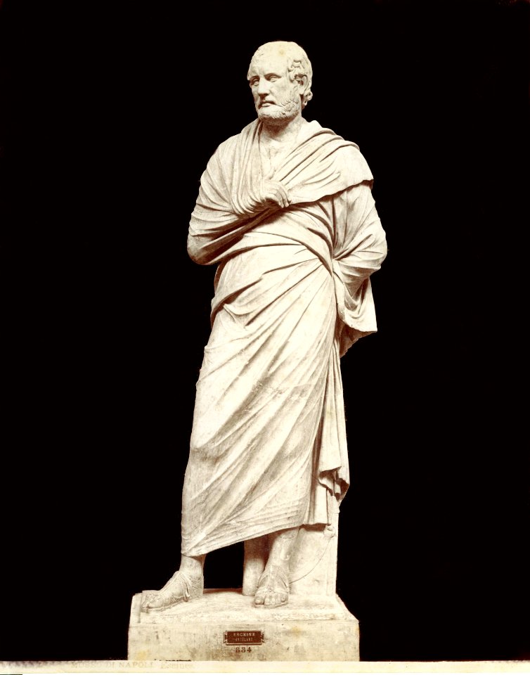Sommer, Giorgio (1834-1914) - n. 1528 - Museo di Napoli - Aeschines (ritoccato)