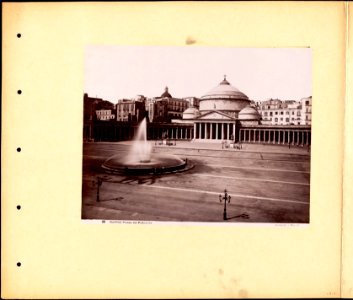 Sommer, Giorgio (1834-1914) - n. 1111 - Napoli, Piazza del Plebiscito photo