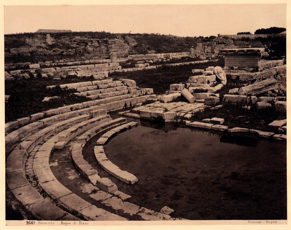 Sommer, Giorgio (1834-1914) - n. 2641 - Siracusa. Bagno di Diana (Ginnasio)