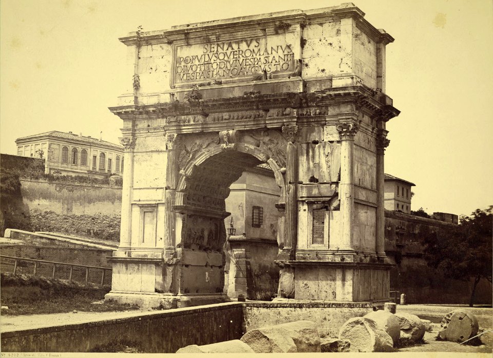 Sommer, Giorgio (1834-1914) - n. 4222 - Arco di Tito (Roma) - Cornell university website