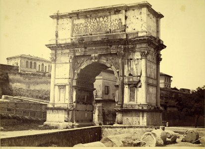 Sommer, Giorgio (1834-1914) - n. 4222 - Arco di Tito (Roma) - Cornell university website