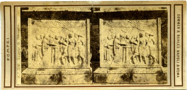 Sommer, Giorgio (1834-1914) & Behles, Edmund (1841-1924) - n. 350 - Tempio di Mercurio, Pompei