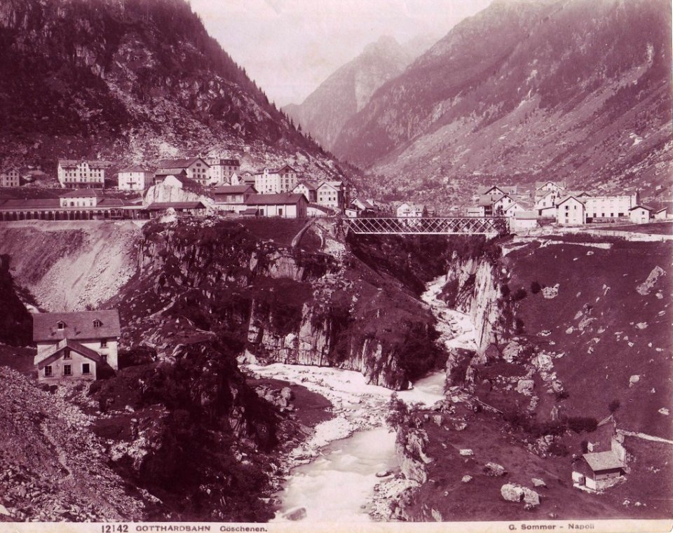 Sommer, Giorgio (1834-1914) - n. 12142 - GotthardBahn - Goeschenen